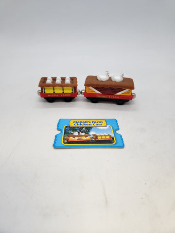 Thomas & Friends Take-Along Die-Cast McColl's Farm Chicken and Egg Cars.