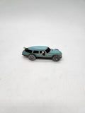 Vintage Japan Tin Litho Windup Lever Racer Car Working 1952.