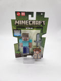 MINECRAFT Overworld Steve Figure Sword Table Fully Articulated Mojang 2024.