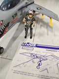 GI Joe Conquest X-30 1986 Near Complete W/ Slipstream + Blueprints.