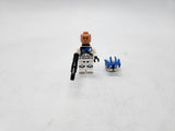 LEGO Star Wars Clone Heavy Trooper with Blue Visor and Double Blaster.