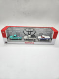 M2 Machines 1:64 1985 Toyota Pickup Truck 3-Pack Diecast White/Blue S46.
