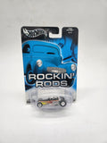 2003 Hot Wheels Rockin' Rods 4/4 TIRE FRYER Black/Silver w/Real Riders GDYR Pfds.