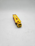 Vintage Majorette Mercedes Semi Tractor Trailer Car Hauler Truck Red & Yellow.