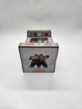 WWE x Street Fighter Ultimate Warrior As Blanka Action Figure Arcade Box.