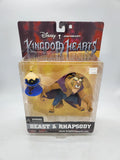Kingdom Hearts Beast & Rhapsody Series 2 Action Figure Set NEW Disney Mirage 2002.