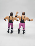 Vintage 1980s WWF LJN Hart Foundation Action Figures - Bret Hart & Jim Neidhart.
