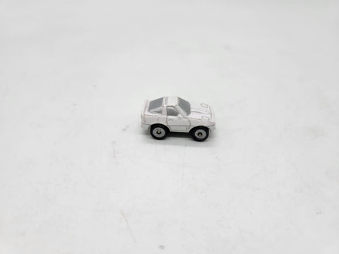 Small Micro Machine Plastic 1980's Chevy Corvette in White.