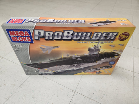 Mega Bloks Pro Builder 9795 USS Nimitz Master Series Carrier Ship.