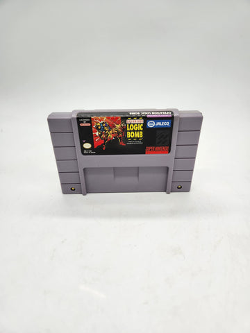 Vintage 1991 Super Nintendo Operation Logic Bomb Game by Jaleco.