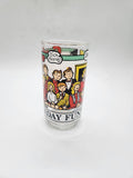 Vtg Libbey Glass 1976 The Sunday Funnies Gasoline Alley Dick Moores Chicago Trib.