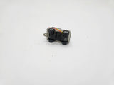 Small Micro Machine Chevy Blazer Silver with Yellow & Red Trim Chome.