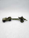 Vintage Dinky Toys - Fire Shells No. 615 – U.S. Jeep & 105mm Howitzer.