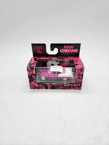 M2 MACHINES 55 Chevrolet Bel Air R01 Pink Chrome Series 1/64.