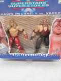 WWF WWE Jakks 1996 Superstars Grudge Match Shawn Michaels vs Vader 2-pack rare.