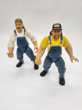 1997 Jakks Pacific Tag Team The Godwins (x2) 6" WWF Wrestling Action Figures Lot.