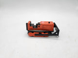 Vintage 1970s TONKA MINI BULLDOZER Construction Vehicle Orange Pressed Steel.