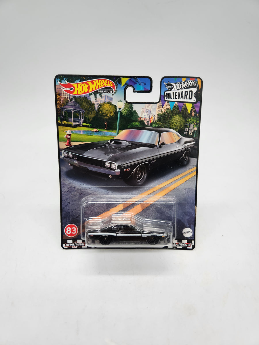 new Hot Wheels Boulevard #83 '70 Dodge Hemi Challenger Black Real Ride ...