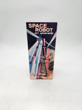 Space Robot Tin Toy key wound Gold.