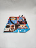 Vintage WWF Hasbro Big Boss Man Series 1 Blue Card 1990 plus Magazine.