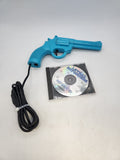 Sega CD Lethal Enforcers Konami Shooter Genesis Game Disc And Justifier Gun.
