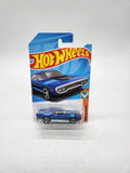 2023 Hot Wheels #166 Muscle Mania 7/10 '71 PLYMOUTH GTX Blue w/Chrome MC5 Spokes.