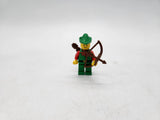 Lego Forestman - Red, Green Hat, Classic Castle, Forestmen, cas137a.