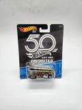 Hot Wheels 50 Favorites Volkswagen VW T1 Drag Bus Near Mint Card Real Riders.