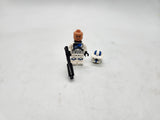 LEGO Star Wars Clone Heavy Trooper with white Visor and Double Blaster.