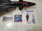Vintage GI Joe Cobra Night Raven w/ Strato Viper S3P Hasbro 1986 100% Complete.