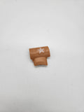 Vtg GI Joe Tomahawk LEFT REAR ENGINE COVER hatch panel 1986 vehicle brown part