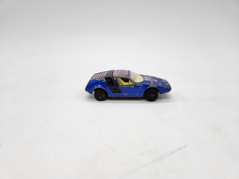 VTG 1972 Lesney Matchbox Superfast #41 Siva Spyder Blue Diecast Car England HB21.