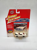 Johnny Lightning Classic Gold Collection 1973 Pontiac GTO White 1:64 diecast car.