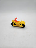 Fisher Price Little People Play Family Camper 994 Set Motorcycle Bike Yellow Toy.