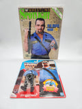 Vintage WWF Hasbro Big Boss Man Series 1 Blue Card 1990 plus Magazine.