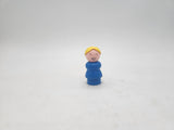 Vtg 1970's Fisher Price Little People Blonde Woman Blue Body.