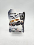 ZAMAC '67 Mustang Coupe, Hotwheels 50th, 1of8, FRN24, ZAMAC Silver with flames.