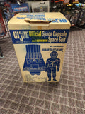 1966 Gi Joe Space Capsule w/ complete suit & period correct 12" figure in Original Box, Made in Canada.