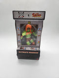WWE x Street Fighter Ultimate Warrior As Blanka Action Figure Arcade Box.