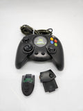 Microsoft Xbox Black Duke Controller X08-17160 & accessories.