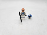 LEGO Star Wars Clone Heavy Trooper with Blue Visor and Double Blaster.