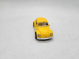 Welly VW Volkswagen Beetle St-Hubert Yellow Pull Back Action Diecast.