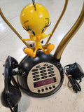 Rare Tweety Bird Landline Phone W/ A Paw Pushing A Swing.