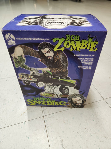 Simian Production ROB ZOMBIE Demon Speeding Statue. Only 800 Made.