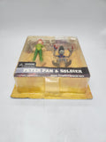 Disney Kingdom Hearts Peter Pan & Soldier Figure Set Series 2 Mirage 2002 Sealed.