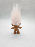 Treasure Troll Doll light pink Hair & Eyes & Star Belly Button 3" Tall.