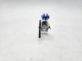 LEGO Star Wars Clone Heavy Trooper with Blue Visor and Double Blaster.