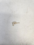 Vtg GI Joe Accessory Pack #4 LASER GUN 1986 white weapon Destro accessory part.