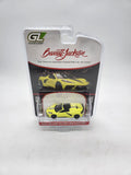 Yellow 2022 Chevrolet Corvette C8 Barrett Jackson Greenlight Die-cast 1:64.