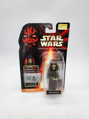 1999 Star Wars RUNE HAAKO Episode 1 Phantom Menace CommTech Figure.